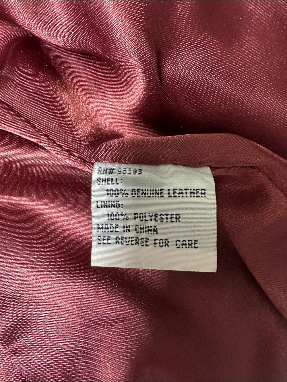 Pamela McCoy Burgundy Leather Collarless Jacket Size M - Picture 7 of 10